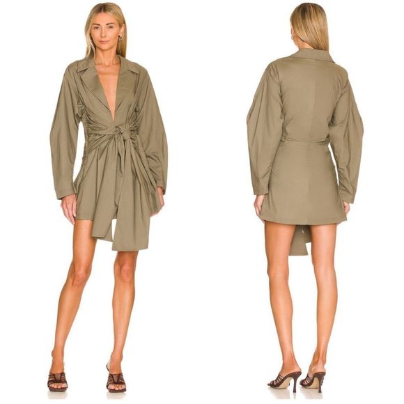 L'Academie Dresses & Skirts - NWT Revolve L’Academie The Draya Mini Dress in Brown Small